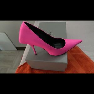Balenciaga hot pink pumps